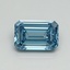 1.02 Ct. Fancy Vivid Blue Emerald Lab Grown Diamond
