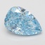 5.08 Ct. Fancy Vivid Blue Pear Lab Grown Diamond