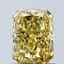 1.09 Ct. Fancy Vivid Yellow Radiant Lab Grown Diamond
