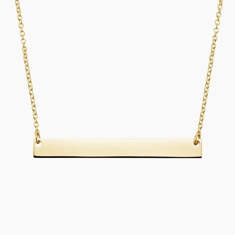 Engravable Horizontal Bar Pendant