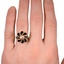 The Kasimir Ring, smallzoomed in top view on a hand