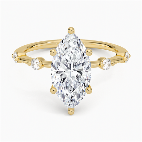 Aimee Diamond Engagement Ring - Spaced Diamond Band