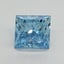 4.02 Ct. Fancy Vivid Blue Princess Lab Grown Diamond