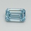 1.02 Ct. Fancy Vivid Blue Emerald Lab Grown Diamond