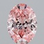 1.52 Ct. Fancy Vivid Pink Oval Lab Grown Diamond