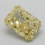 3.41 Ct. Fancy Vivid Yellow Radiant Lab Grown Diamond