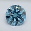 4.30 Ct. Fancy Vivid Blue Round Lab Grown Diamond