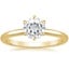 18K Yellow Gold Esme 1.8mm Ring, smalltop view
