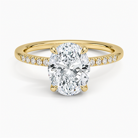 18K Yellow Gold Viviana One-Quarter Coverage Diamond Ring