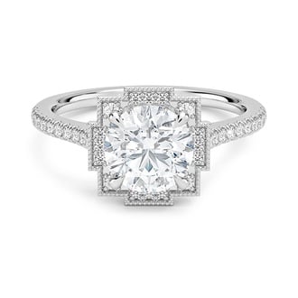Custom Art Deco-Inspired Diamond Ring