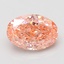 7.09 Ct. Fancy Vivid Pink Oval Lab Grown Diamond