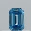 0.30 Ct. Fancy Vivid Blue Emerald Lab Grown Diamond