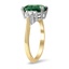 The Belvia Ring, smalltop view on a hand