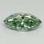 1.55 Ct. Fancy Vivid Green Marquise Lab Grown Diamond