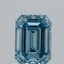0.97 Ct. Fancy Vivid Blue Emerald Lab Grown Diamond