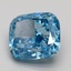 5.05 Ct. Fancy Vivid Blue Cushion Lab Grown Diamond