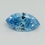 0.49 Ct. Fancy Vivid Malibu Blue Marquise Lab Grown Diamond