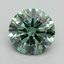 3.00 Ct. Fancy Vivid Green Round Lab Grown Diamond