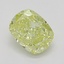 0.52 Ct. Fancy Greenish Yellow Cushion Diamond