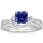 Platinum Luxe Willow Diamond Ring (1/4 ct. tw.) with Winding Willow Diamond Ring (1/8 ct. tw.)