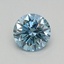0.32 Ct. Fancy Vivid Blue Round Lab Grown Diamond