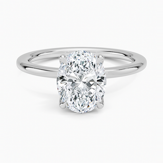 18K White Gold Petite Elodie Perfect Fit Solitaire Ring