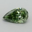 2.00 Ct. Fancy Vivid Green Pear Lab Grown Diamond