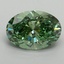 2.14 Ct. Fancy Vivid Pacific Green Oval Lab Grown Diamond