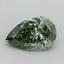 1.12 Ct. Fancy Vivid Green Pear Lab Grown Diamond