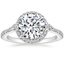 18K White Gold Luxe Aria Halo Diamond Ring (1/4 ct. tw.), smalltop view