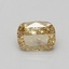 0.77 Ct. Fancy Vivid Yellow Cushion Lab Grown Diamond