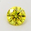 1.02 Ct. Fancy Vivid  Yellow Round Lab Grown Diamond