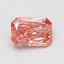 0.72 Ct. Fancy Vivid Pink Radiant Lab Grown Diamond
