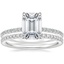 Platinum Demi Diamond Ring (1/3 ct. tw.) with Ballad Eternity Diamond Ring (1/3 ct. tw.)