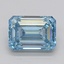 1.62 Ct. Fancy Intense  Blue Emerald Lab Grown Diamond