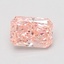 0.87 Ct. Fancy Vivid Pink Radiant Lab Grown Diamond