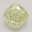 0.70 Ct. Fancy Light Yellow Cushion Diamond