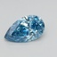 0.91 Ct. Fancy Vivid Blue Pear Lab Grown Diamond