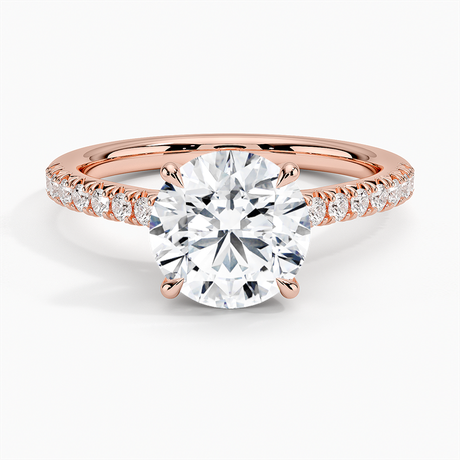 14K Rose Gold Delicate Sienna Diamond Ring