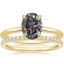 18K Yellow Gold Petite Elodie Ring with Luxe Ballad Diamond Ring