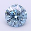 1.72 Ct. Fancy Vivid  Blue Round Lab Grown Diamond