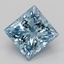 1.09 Ct. Fancy Vivid Blue Princess Lab Grown Diamond
