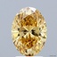 2.00 Ct. Fancy Intense  Yellow Oval Lab Grown Diamond