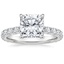 18K White Gold Anthology Three-Quarter Coverage Diamond Ring, smalltop view
