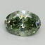 2.26 Ct. Fancy Vivid Green Oval Lab Grown Diamond