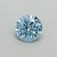 0.34 Ct. Fancy Vivid Blue Round Lab Grown Diamond