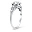 The Bronwyn Ring, smalltop view on a hand