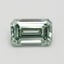 0.90 Ct. Fancy Intense Green Emerald Lab Grown Diamond