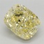 2.02 Ct. Fancy Intense Yellow Cushion Lab Grown Diamond