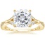 18K Yellow Gold Zinnia Diamond Ring (1/3 ct. tw.), smalltop view